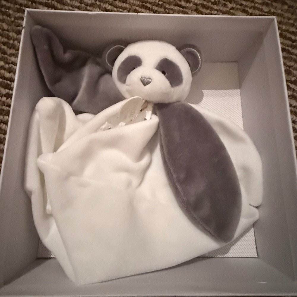 NEW Baby Lovey Panda Bear Plush Doudou‎ et Compagnie Paris Soft Baby Toy Gift